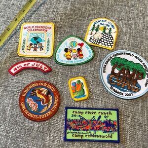 Girl Scout Boy Scout merit badges vintage